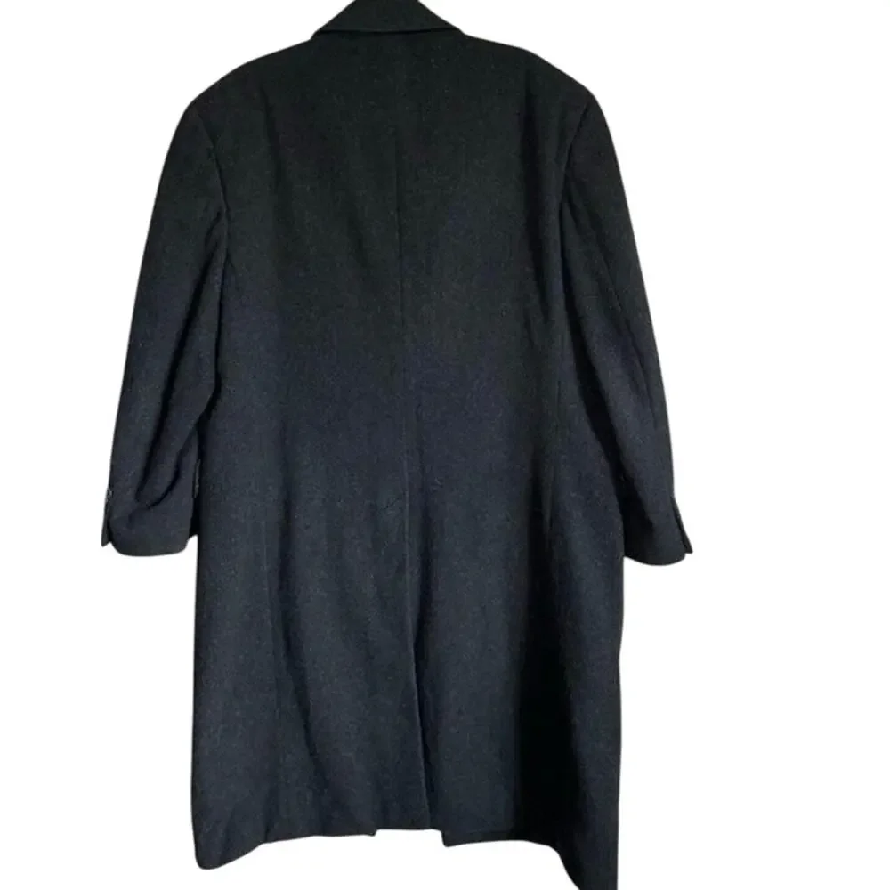 HARWELL’s Wool Cashmere Blend Double-Breasted Over Coat VTG  Size 44